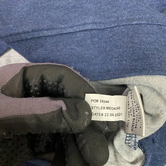 Peter Millar Sweater Men's XXL Blue Crown Comfort Interlock Quarter 1/4 Zip Golf - Picture 8 of 11